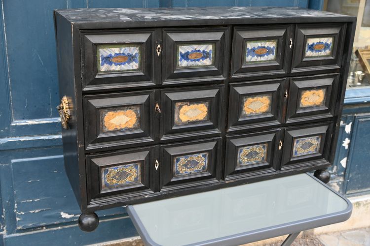 Cabinet Naples Italy, early 18th century workshop of Vittorio Billa