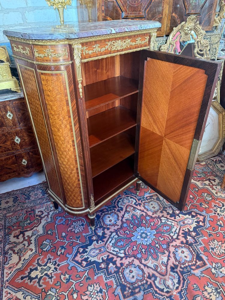 UNTERER SCHRANK LOUIS XVI - signiert François LINKE (1855 - 1946)