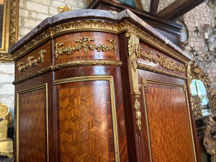 UNTERER SCHRANK LOUIS XVI - signiert François LINKE (1855 - 1946)