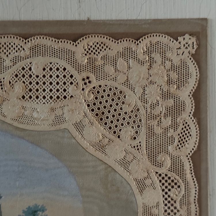 Canivet mécanique XIXe rehaussé d'une peinture