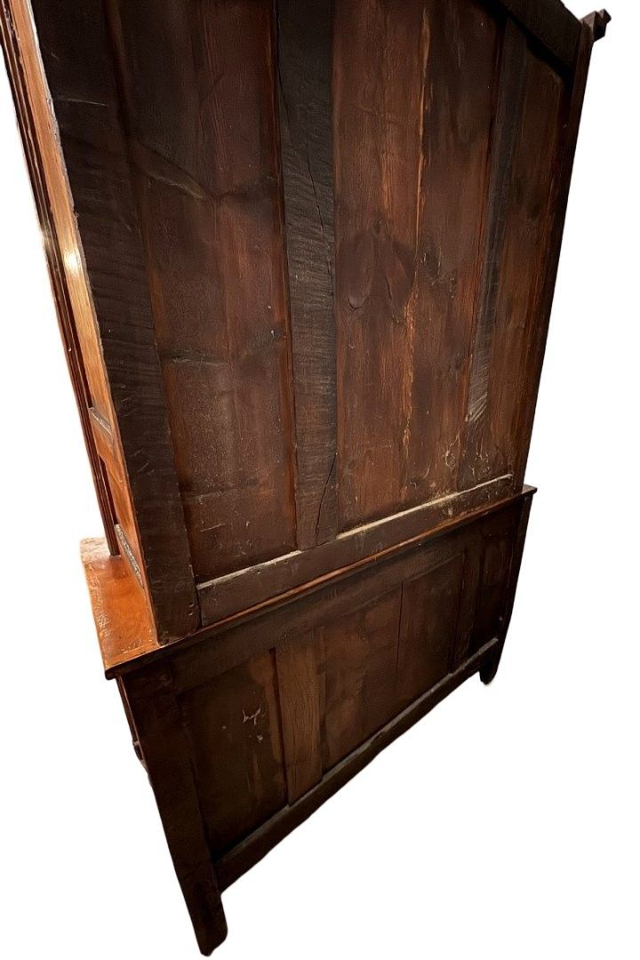 Louis XV-style two-piece buffet in cherry and walnut circa 1880-1900