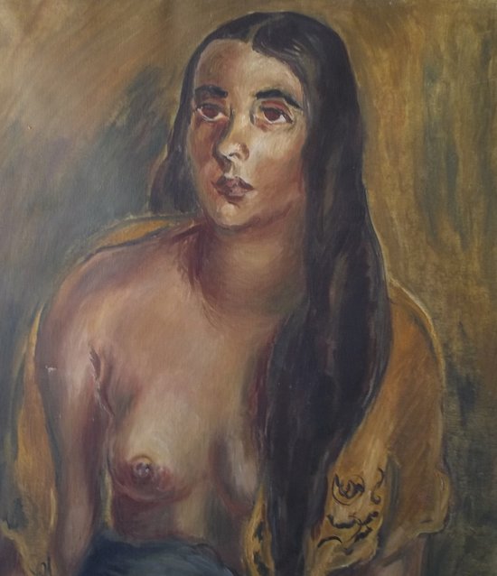 Elisabeth FUCHS.junge Frau mit Früchten.