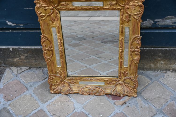 Miroir à parecloses d époque Regence XVIII