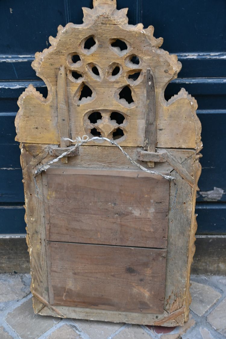Miroir à parecloses d époque Regence XVIII