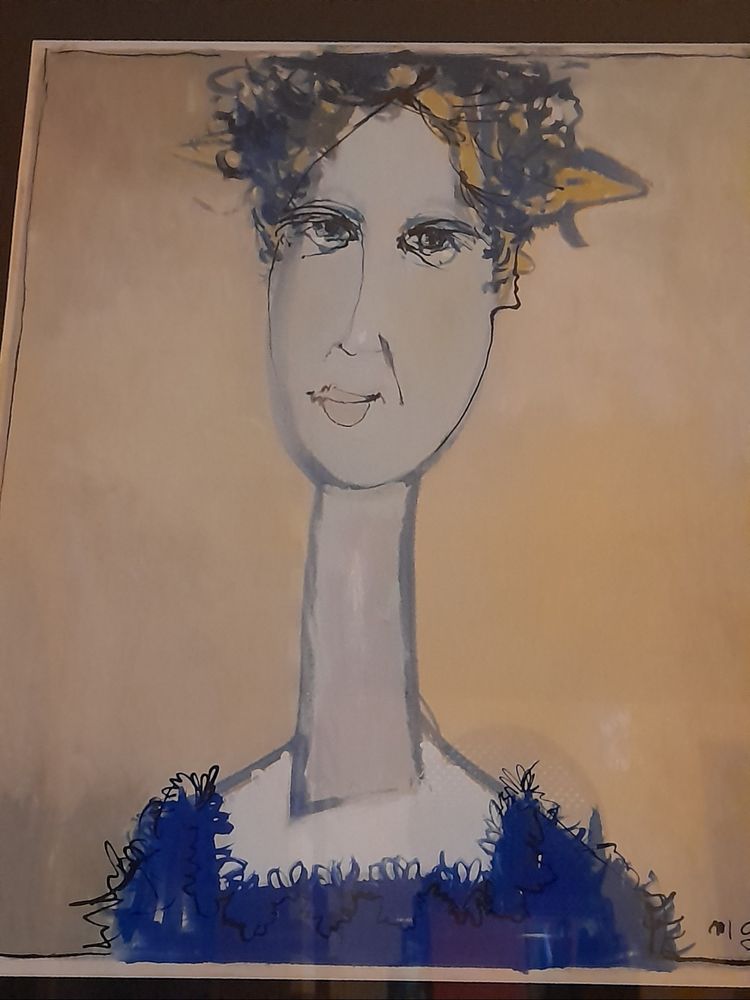 Michel Gassies satyre des temps modernes Gouache