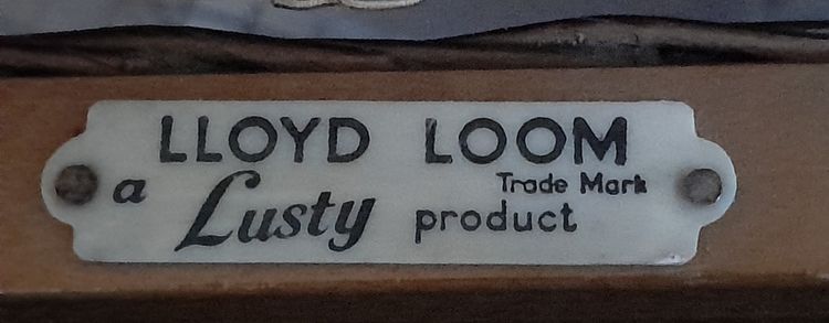 Lloyd Loom at Lustry seated linen chest