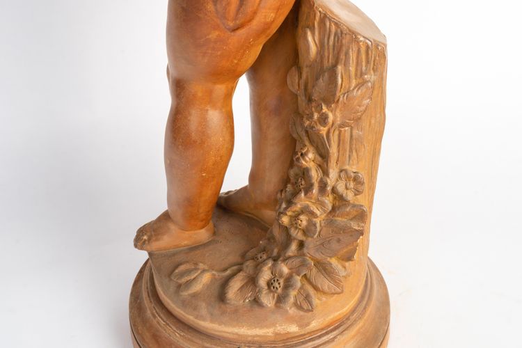 Scultura in terracotta di Paul Dubois, fine XIX secolo