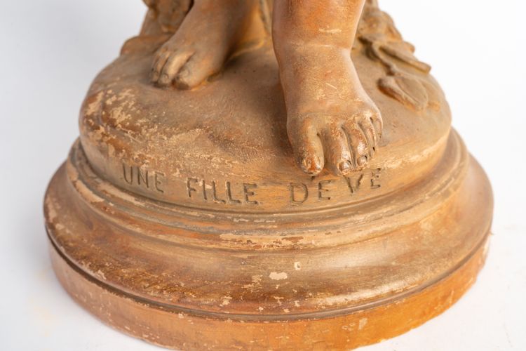 Scultura in terracotta di Paul Dubois, fine XIX secolo