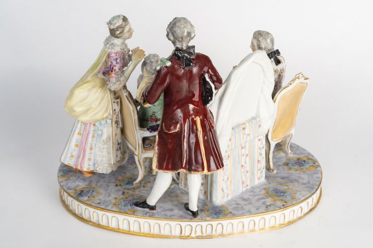 Groupe en porcelaine Meissen, fin XIXème siècle 