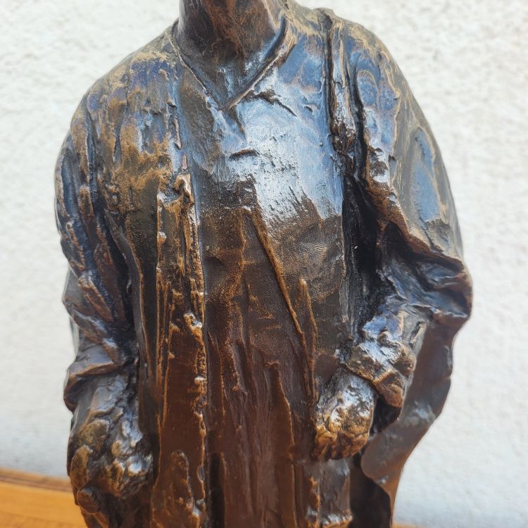 E A Leroy, camerunense, scultura orientalista in bronzo, inizio XX secolo