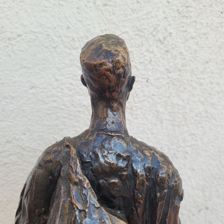 E A Leroy, camerunense, scultura orientalista in bronzo, inizio XX secolo