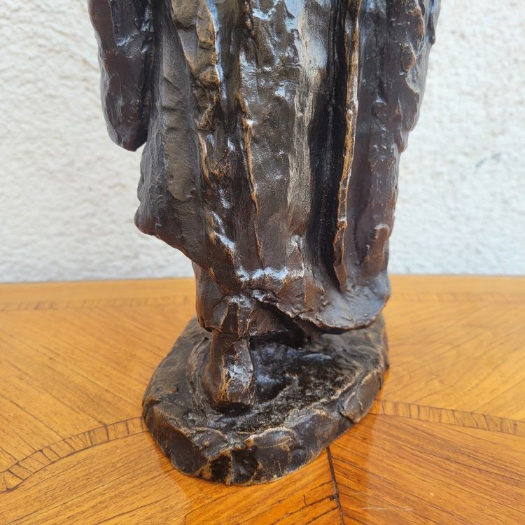 E A Leroy, camerunense, scultura orientalista in bronzo, inizio XX secolo