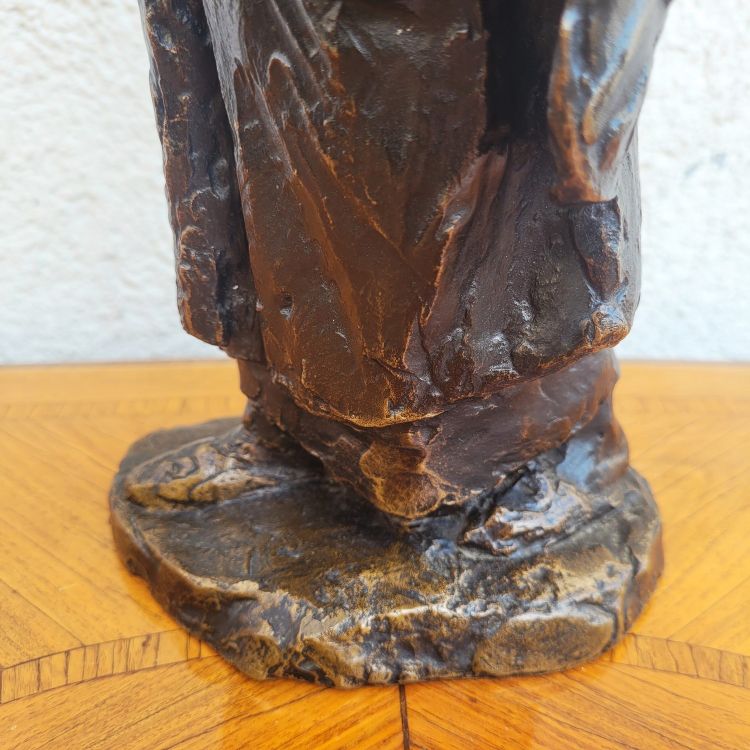 E A Leroy, camerunense, scultura orientalista in bronzo, inizio XX secolo