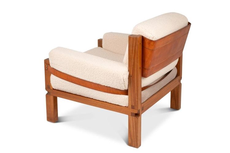 Pierre Chapo. Pair of elm armchairs. 1970s.LS6493B2809M