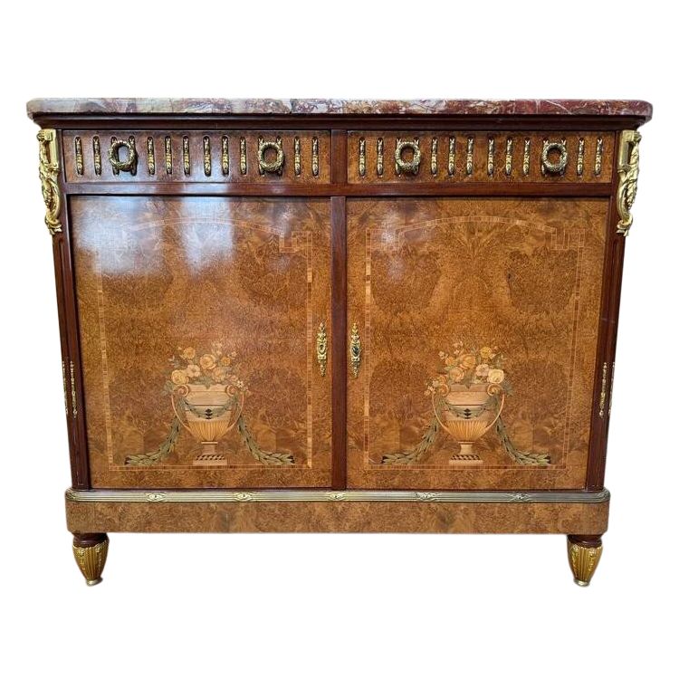 Buffet in stile Louis Louis XVI in intarsio