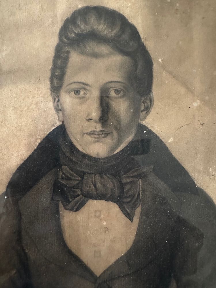 Frontalporträt von Amédée Binet de Jassonneix 1838