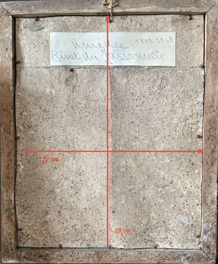 Frontalporträt von Amédée Binet de Jassonneix 1838