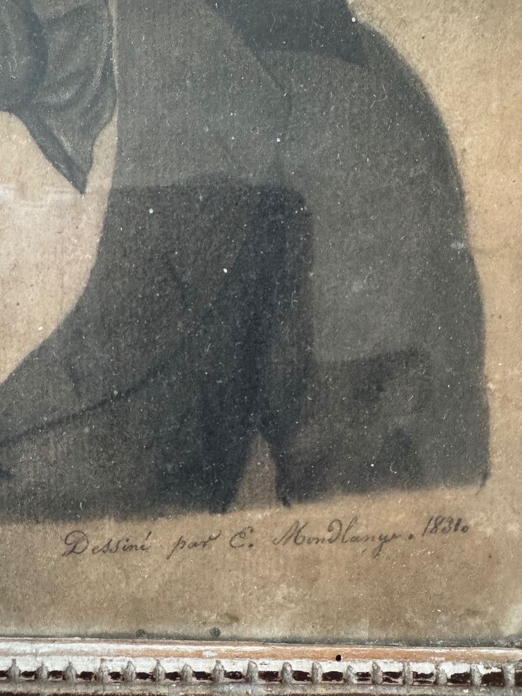 Frontalporträt von Amédée Binet de Jassonneix 1838