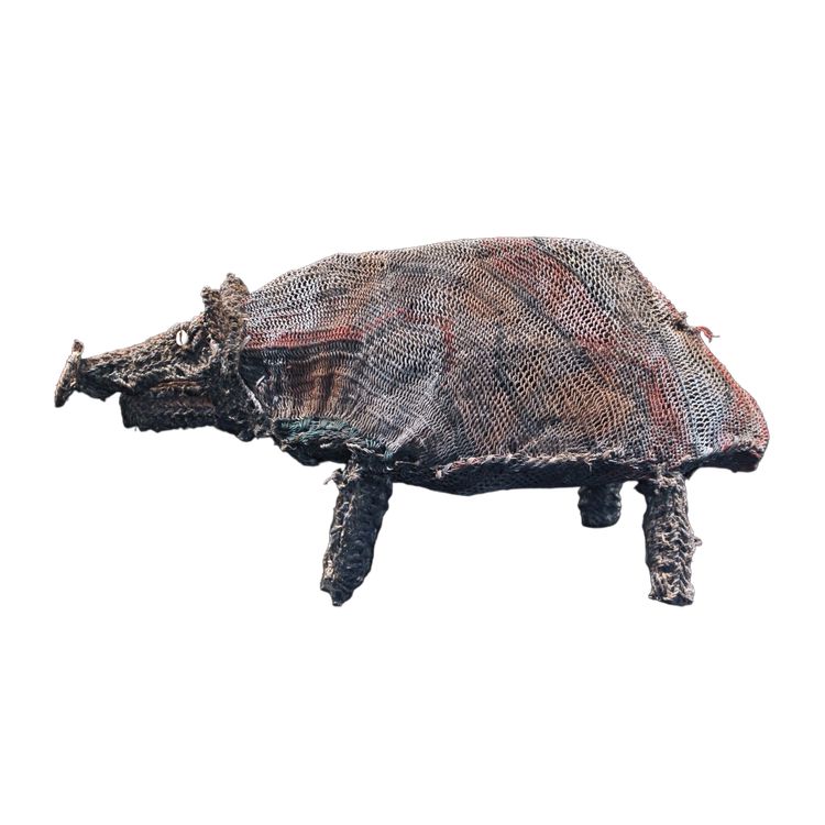 Figure de culte cochon, art tribal, art océanien, Océanie, art du Pacifique, 58cm