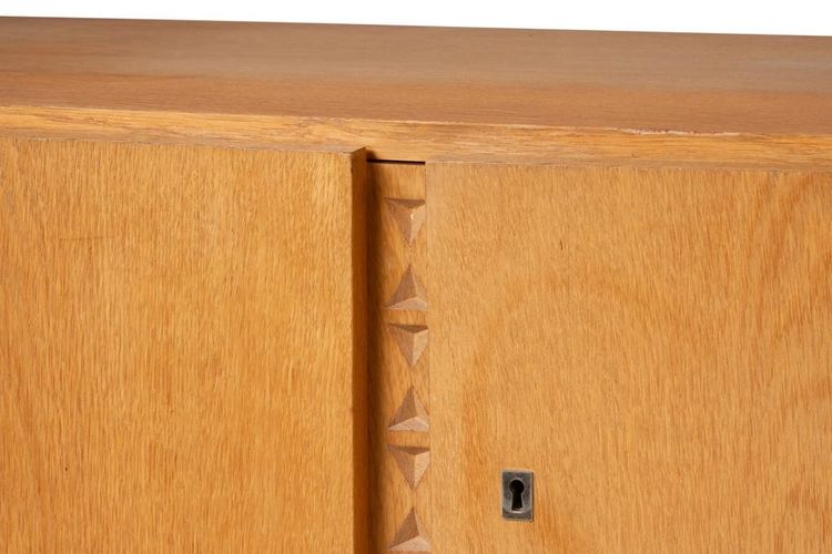Oak and oak veneer sideboard. 1960s/70s.LS65231208Z