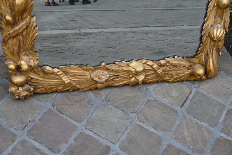 Spiegel aus vergoldetem Holz Barock Italien XIX