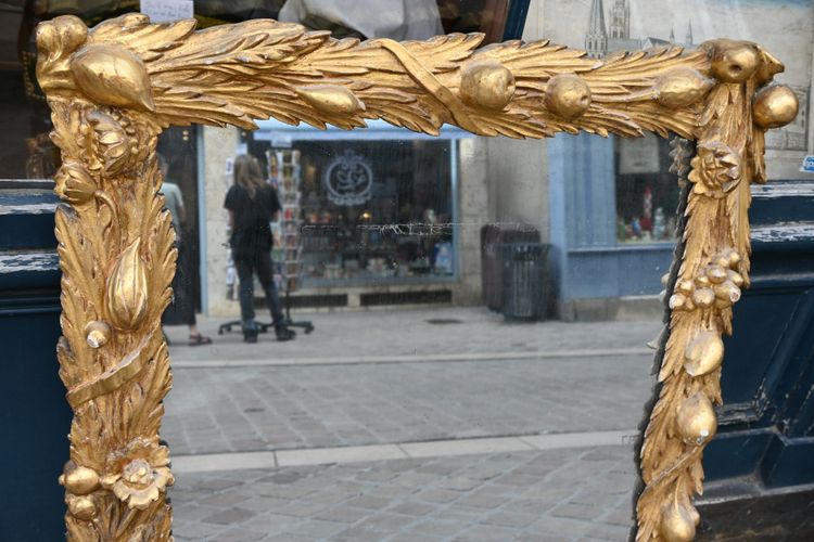 Spiegel aus vergoldetem Holz Barock Italien XIX