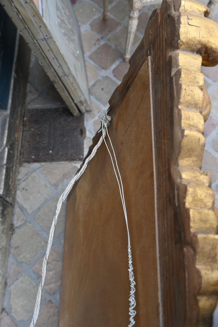 Spiegel aus vergoldetem Holz Barock Italien XIX