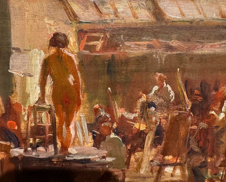 Louis Agricol MONTAGNÉ (1879-1960)  - A l'atelier de Cormon, circa 1895