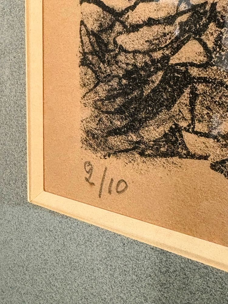 Jean Marais - Der Baum mit dem Gesicht, signierte und nummerierte Lithografie (1973)
