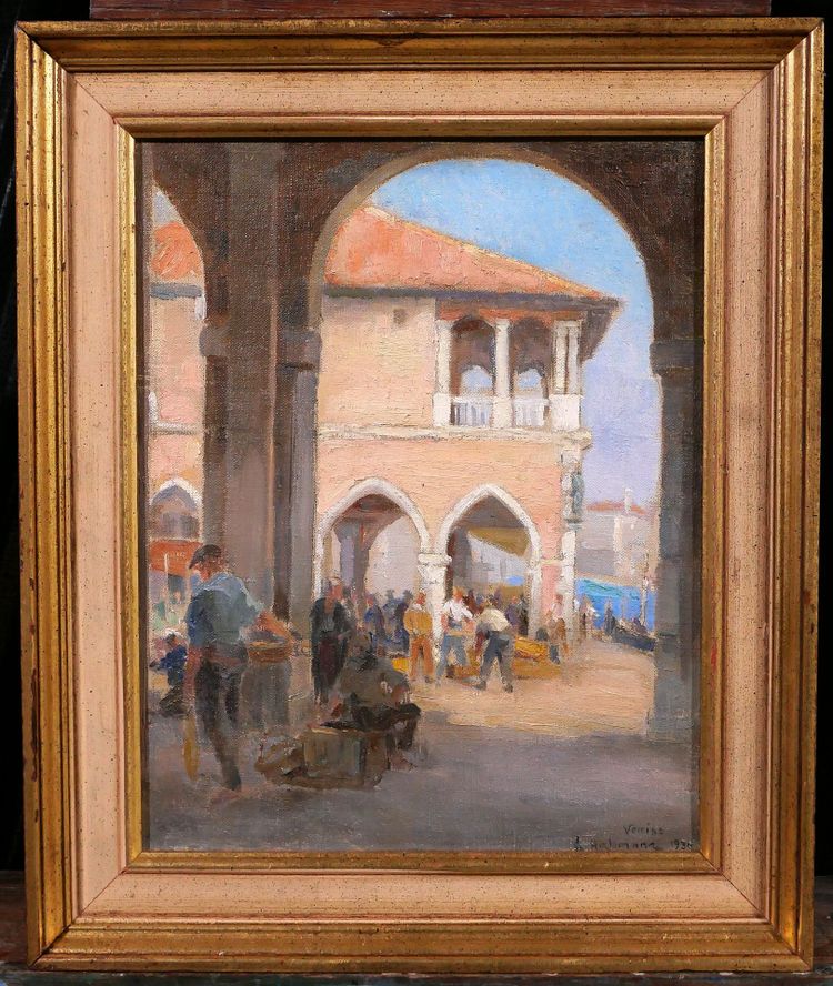 Charles Hirlemann, Venice Italy landscape 1930