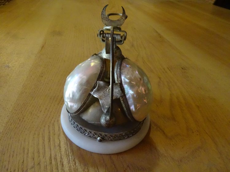 Napoleon III Table Bell in Mother-of-Pearl and Brass