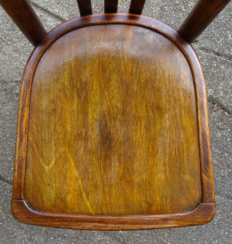 Set di 3 sedie da bistrot Baumann n. 188 del 1930, seduta in legno, Thonet n.