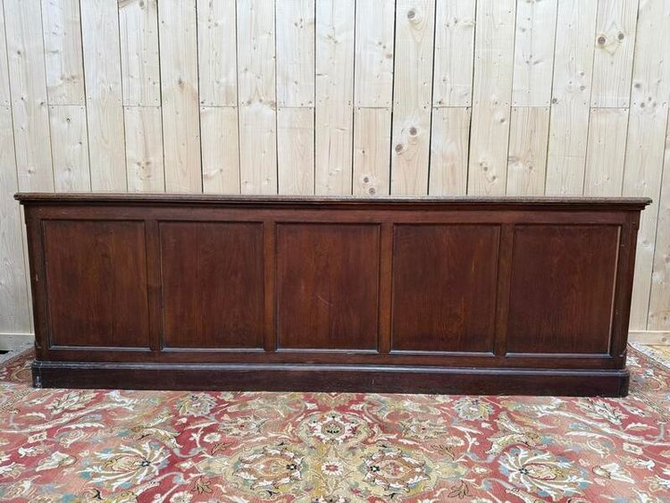 Vorhangbuffetschrank mit massivem Eichengewinde 1950