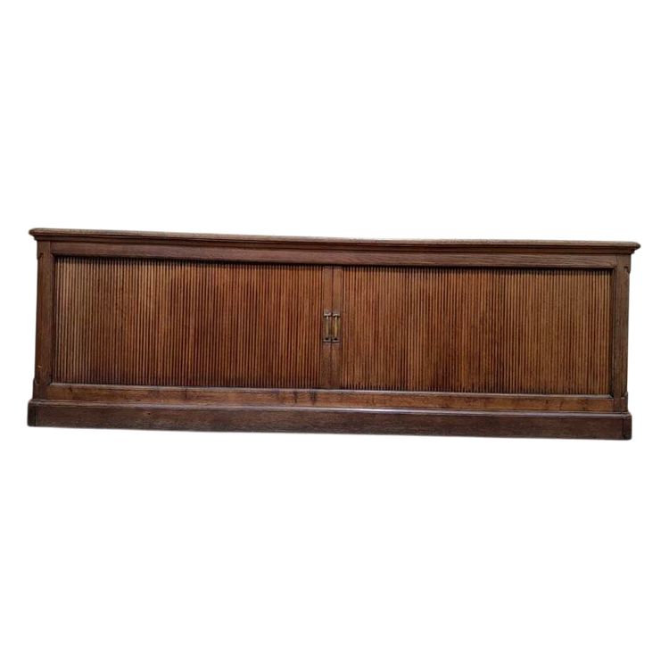 Vorhangbuffetschrank mit massivem Eichengewinde 1950