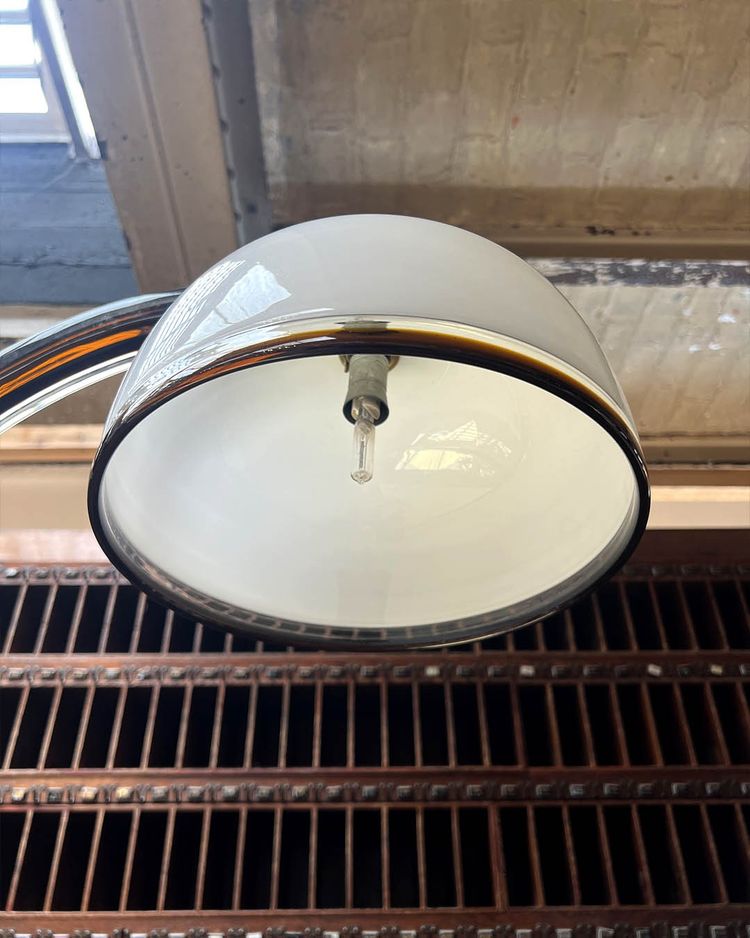 Italian desk lamp with sconce by Venini