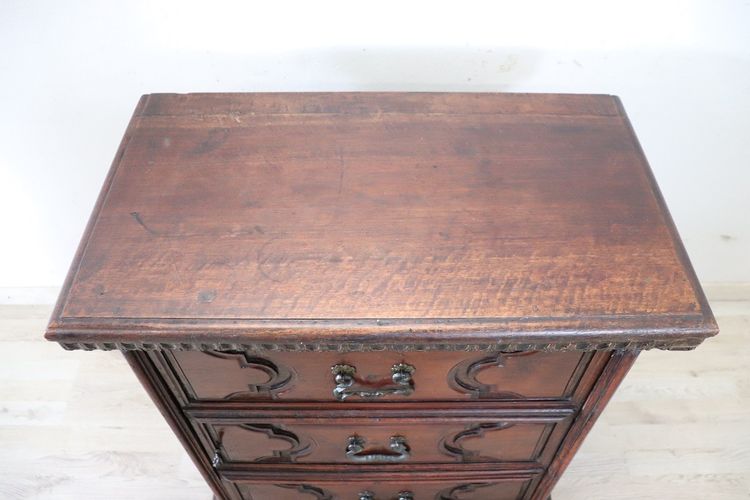 Table de Chevet Ancienne en Noyer