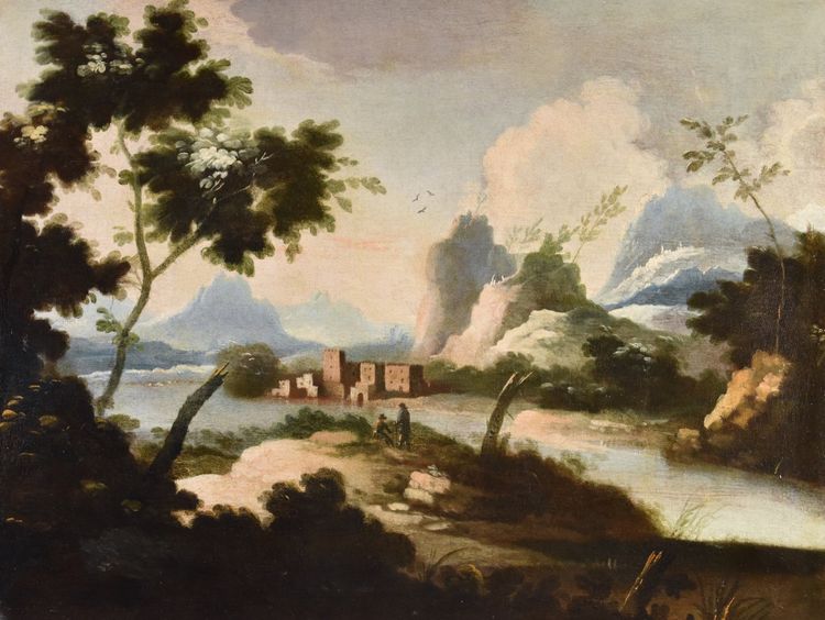 Arcadian Landscapes With Figures, Circle Of Marco Ricci (1676 – 1730)