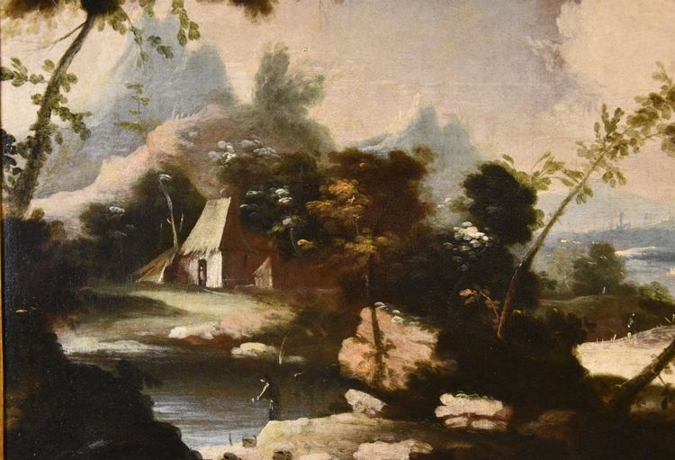 Arcadian Landscapes With Figures, Circle Of Marco Ricci (1676 – 1730)