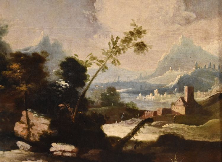 Arcadian Landscapes With Figures, Circle Of Marco Ricci (1676 – 1730)