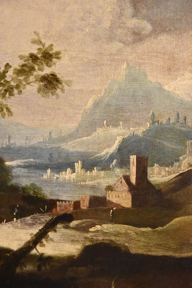Arcadian Landscapes With Figures, Circle Of Marco Ricci (1676 – 1730)