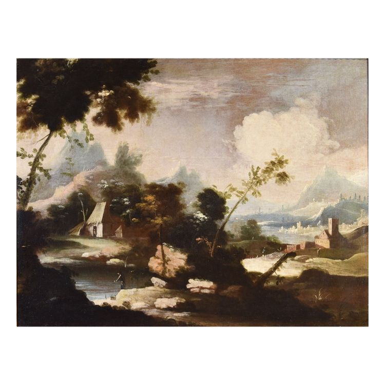 Arcadian Landscapes With Figures, Circle Of Marco Ricci (1676 – 1730)