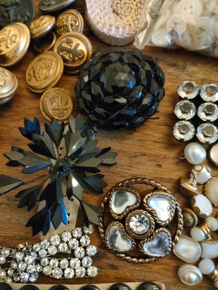 Buttons and lace