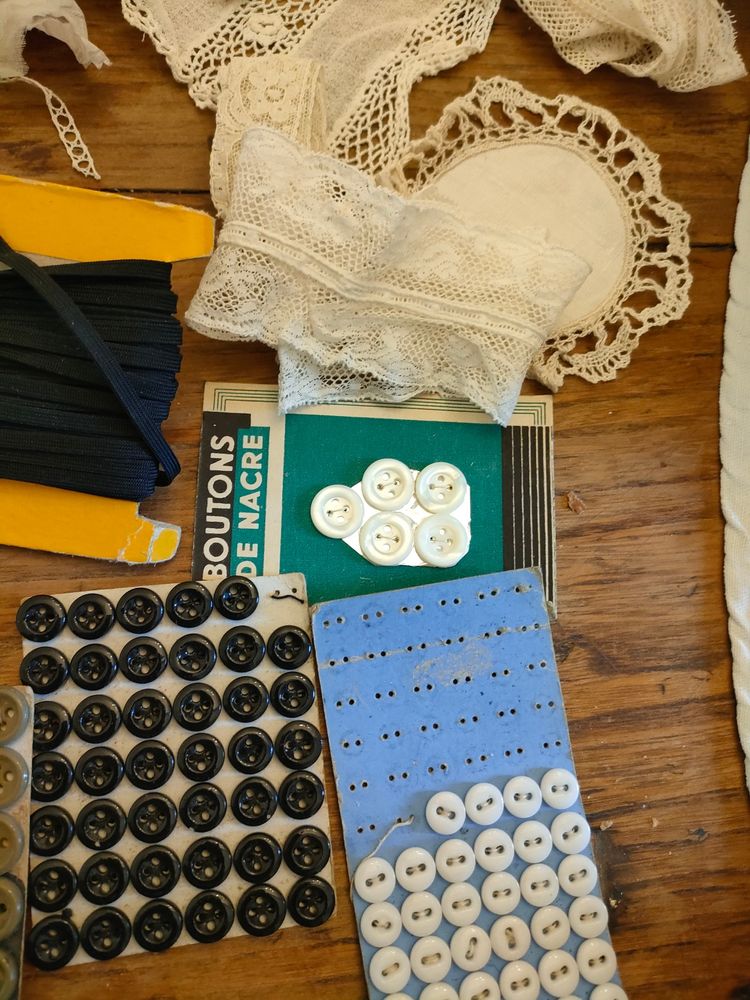 Buttons and lace