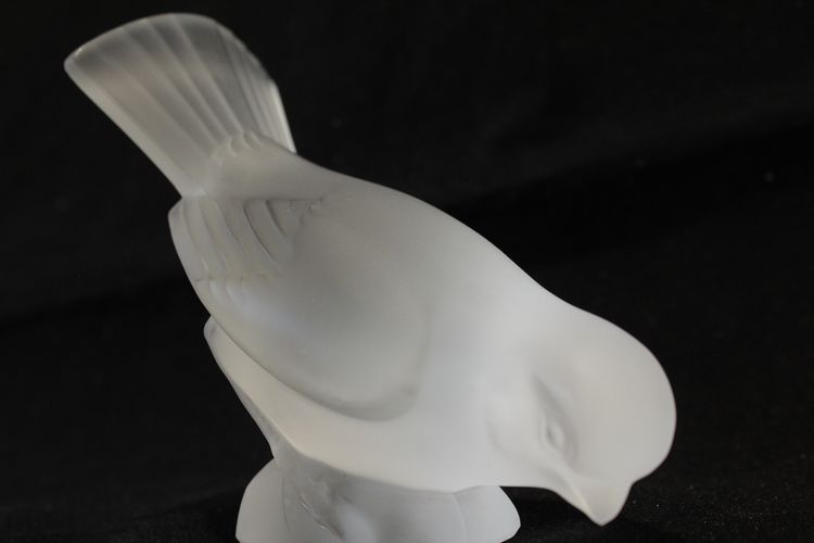 Scultura di uccelli Lalique Francia 20° secolo
