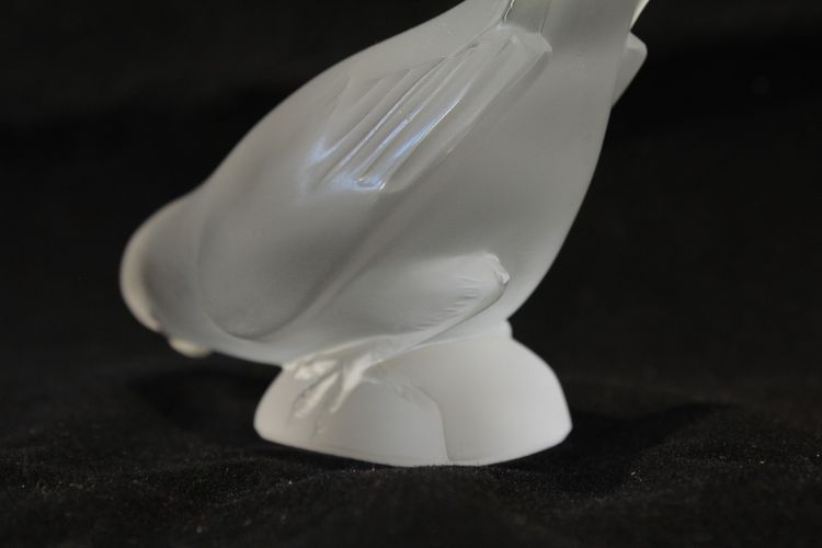 Scultura di uccelli Lalique Francia 20° secolo