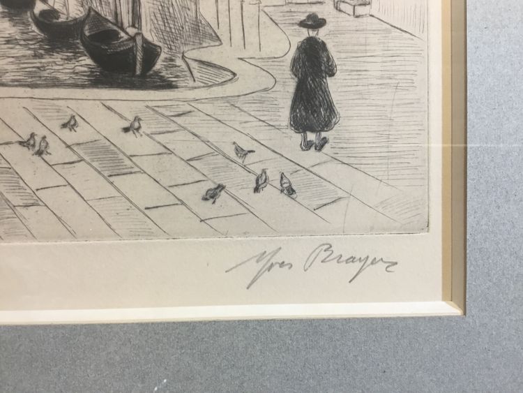 Lithografie Venedig von Yves Brayer