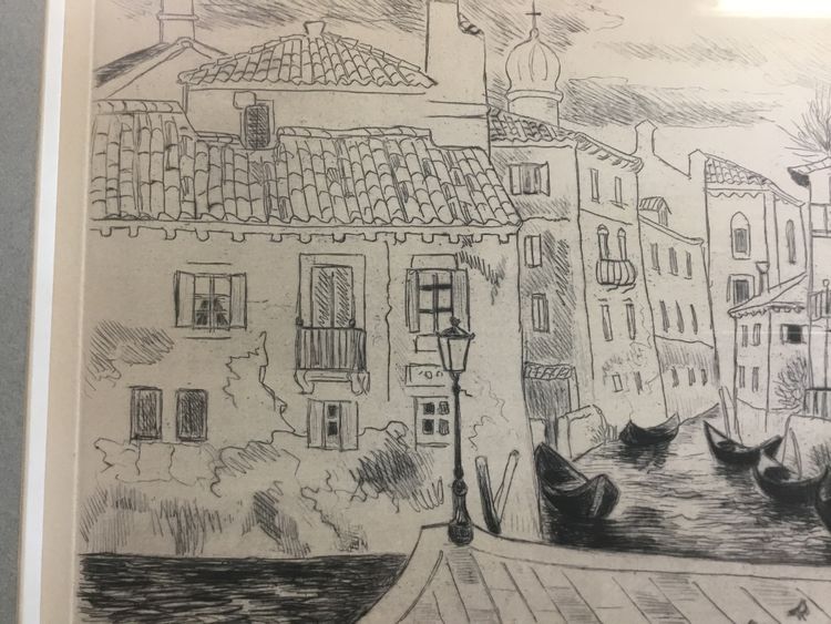 Lithografie Venedig von Yves Brayer