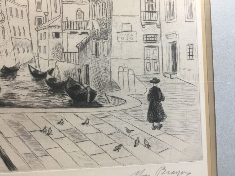 Lithografie Venedig von Yves Brayer
