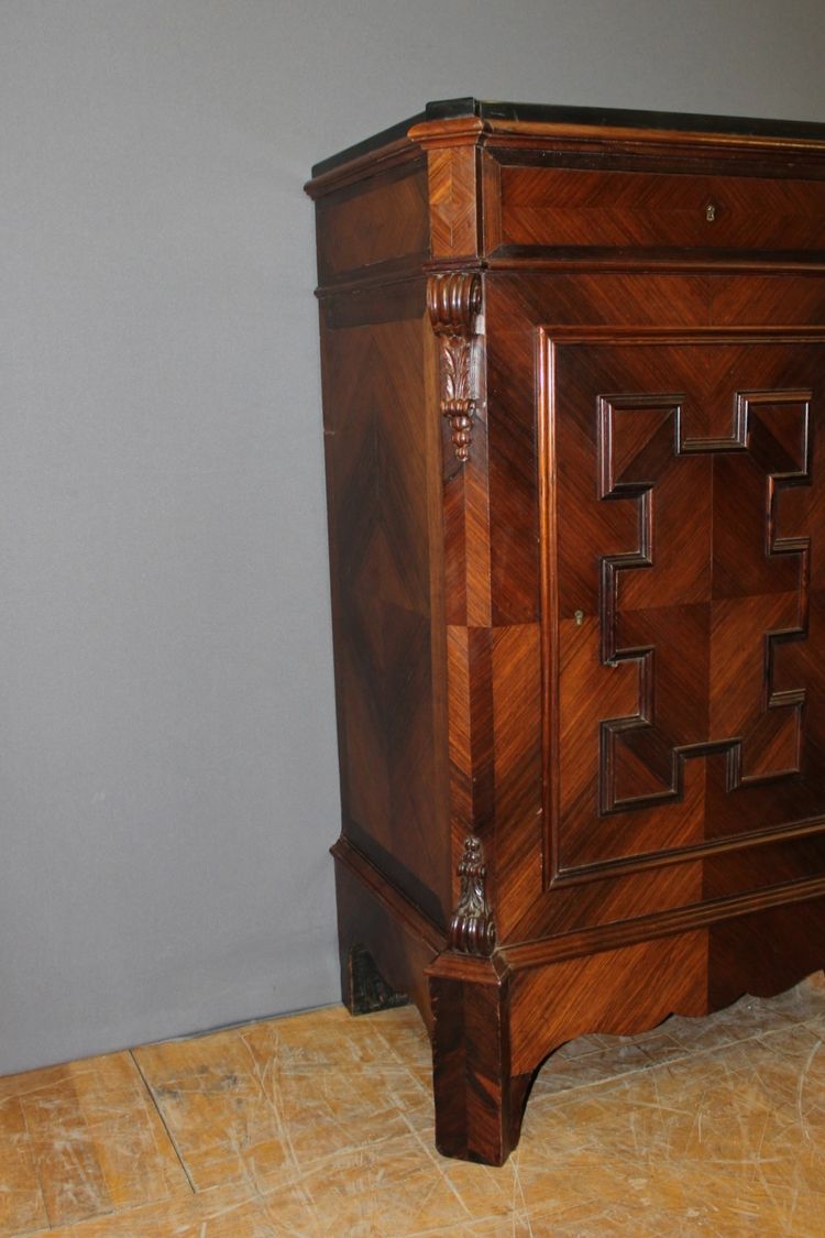 Napoleon III safe in a 19th century rosewood cabinet