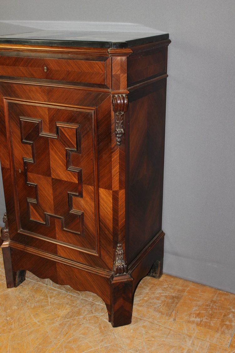 Napoleon III safe in a 19th century rosewood cabinet